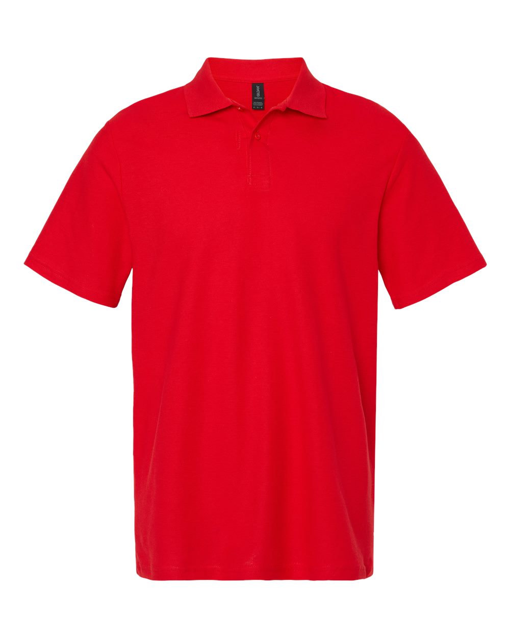 Gildan Men's Softstyle Double Pique Polo in RED