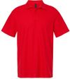 Am image of a Custom Gildan Men's Softstyle Double Pique Polo in RED!