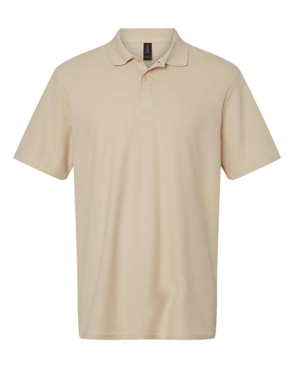 Gildan Men's Softstyle Double Pique Polo in SAND
