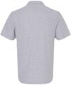 Am image of a Custom Gildan Men's Softstyle Double Pique Polo in SPORT GREY!