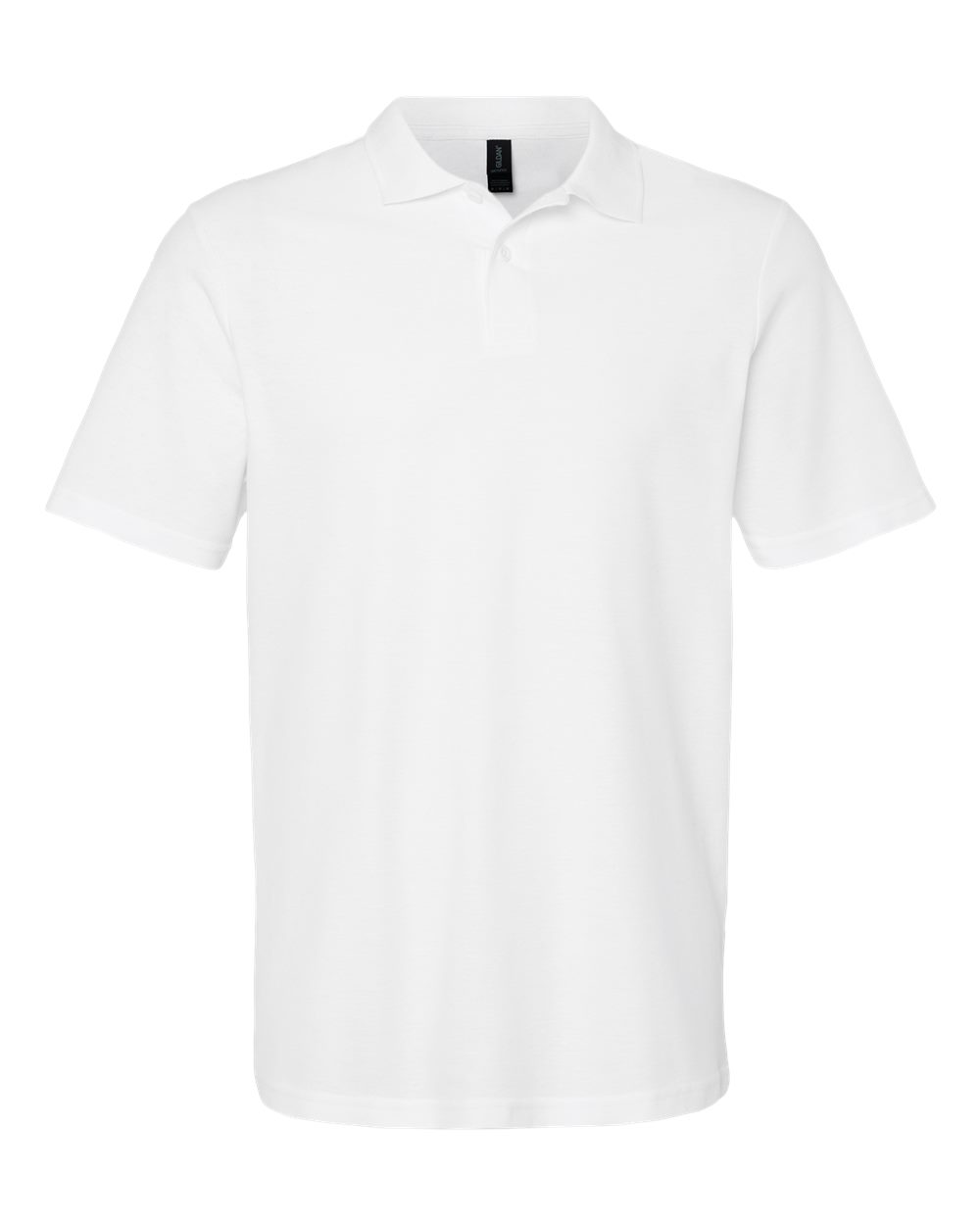 Gildan Men's Softstyle Double Pique Polo in WHITE