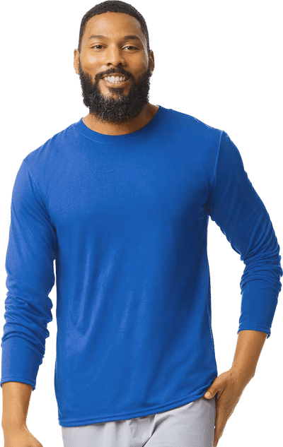 An image of a Custom Gildan Performance Long Sleeve T Shirt!