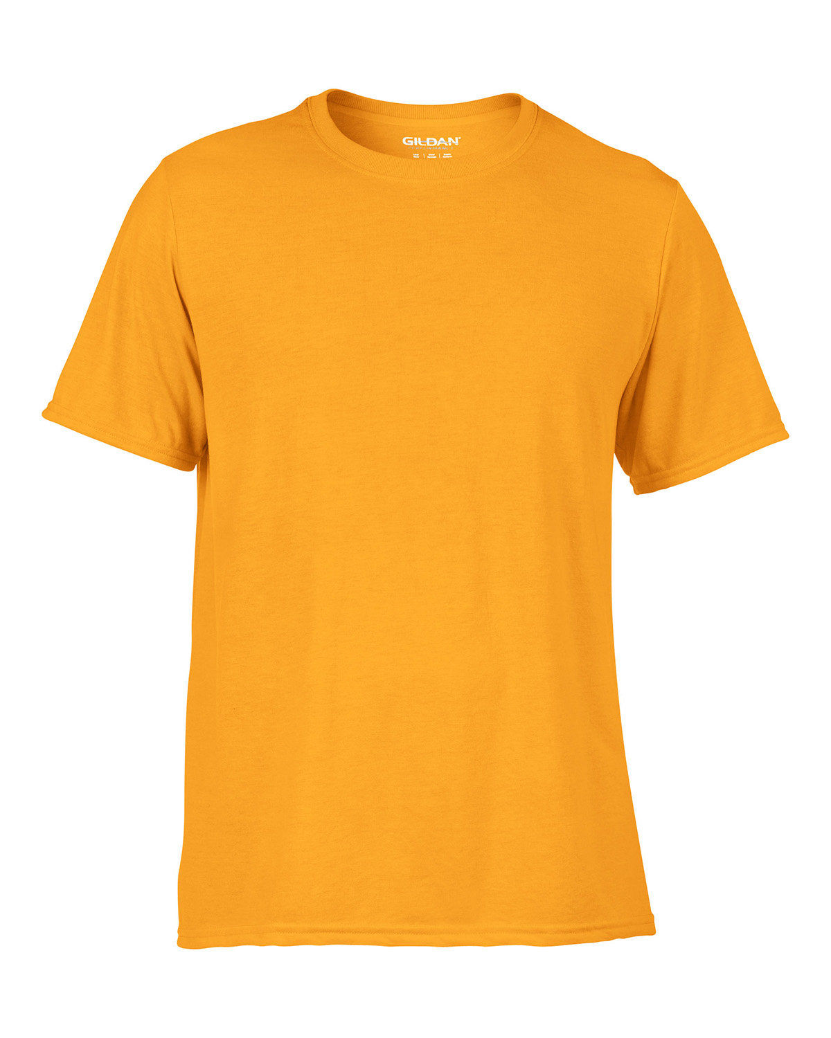 Gildan Performance T shirt in Gold