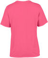 Am image of a Custom Gildan Performance T shirt in Safety Pink!
