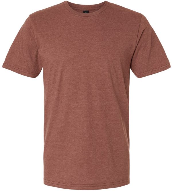 An image of a Custom Gildan Softstyle CVC T Shirt in Cocoa Mist!