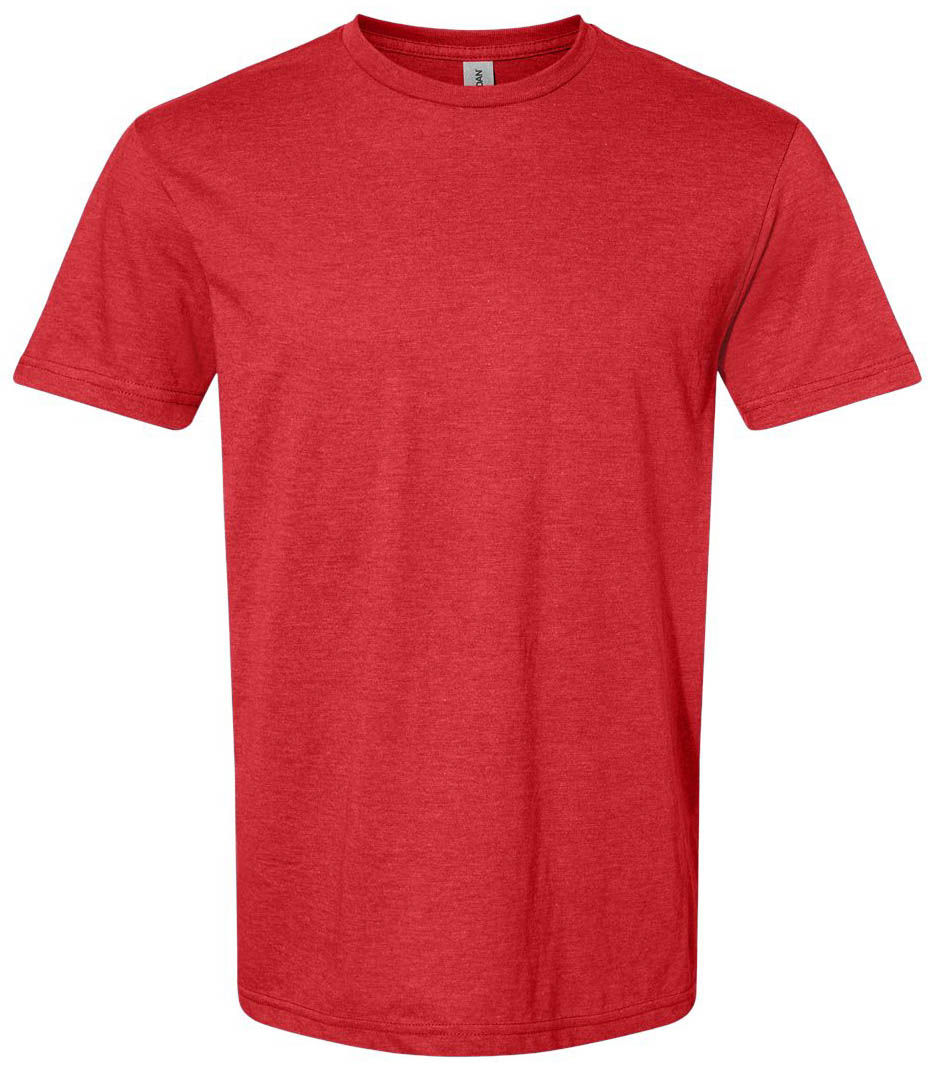 Gildan Softstyle CVC T Shirt in Red Mist