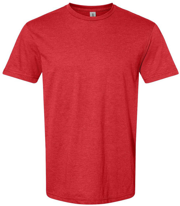 An image of a Custom Gildan Softstyle CVC T Shirt in Red Mist!
