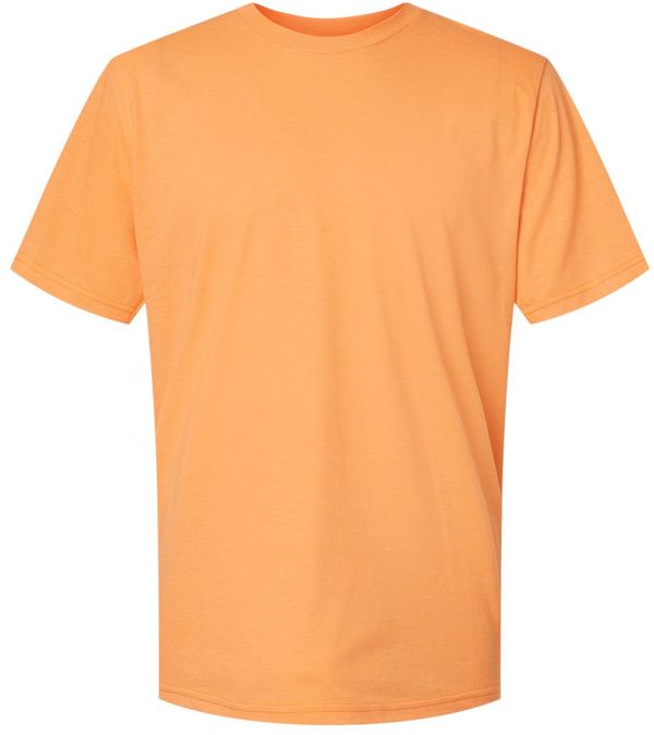 An image of a Custom Gildan Softstyle CVC T Shirt in Tangerine Mist!