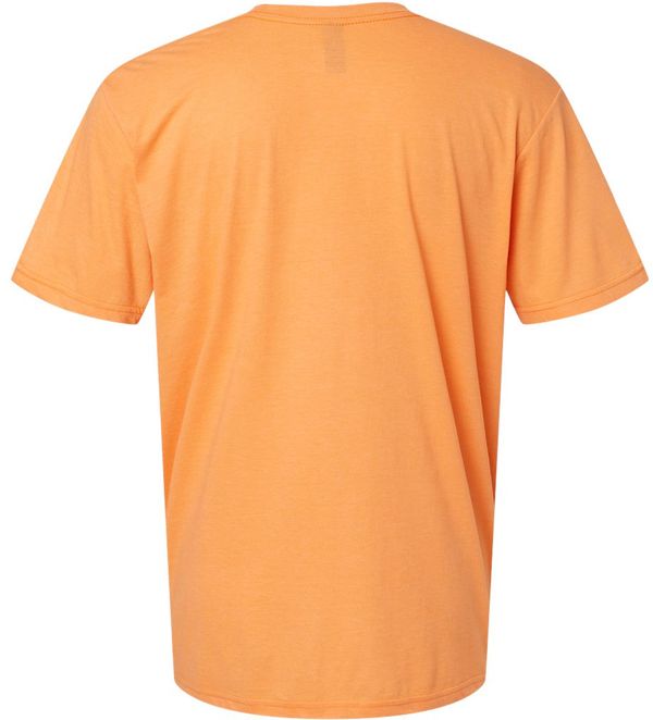 An image of a Custom Gildan Softstyle CVC T Shirt in Tangerine Mist!