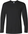 An image of a Custom Gildan Softstyle Long Sleeve T Shirt in Black!