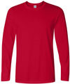 An image of a Custom Gildan Softstyle Long Sleeve T Shirt in Cherry Red!