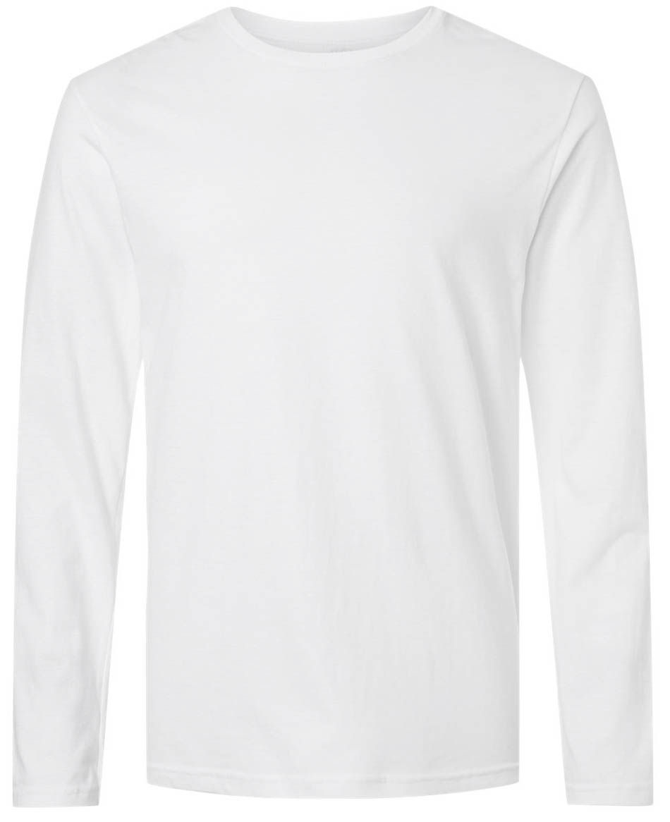 Gildan Softstyle Long Sleeve T Shirt in White