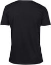 Am image of a Custom Gildan SoftStyle V Neck T Shirt in Black!