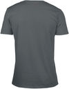 Am image of a Custom Gildan SoftStyle V Neck T Shirt in Charcoal!