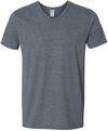Am image of a Custom Gildan SoftStyle V Neck T Shirt in Dark Heather!