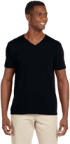 An image of a Custom Gildan SoftStyle V Neck T Shirt!