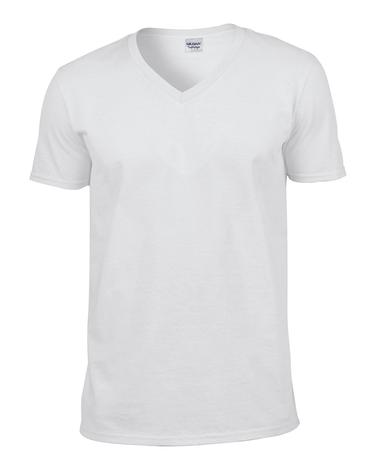 Gildan SoftStyle V Neck T Shirt in White