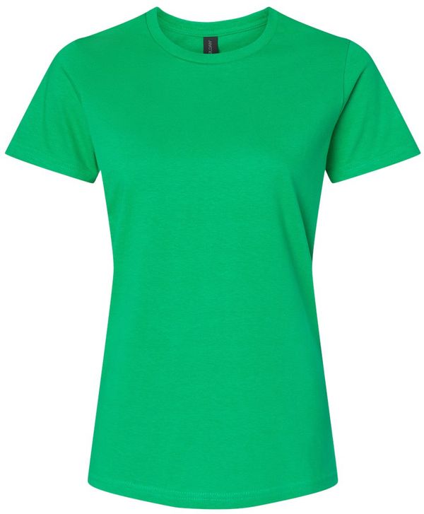 An image of a Custom Gildan Softstyle Women's Midweight T Shirt in Irish Green!