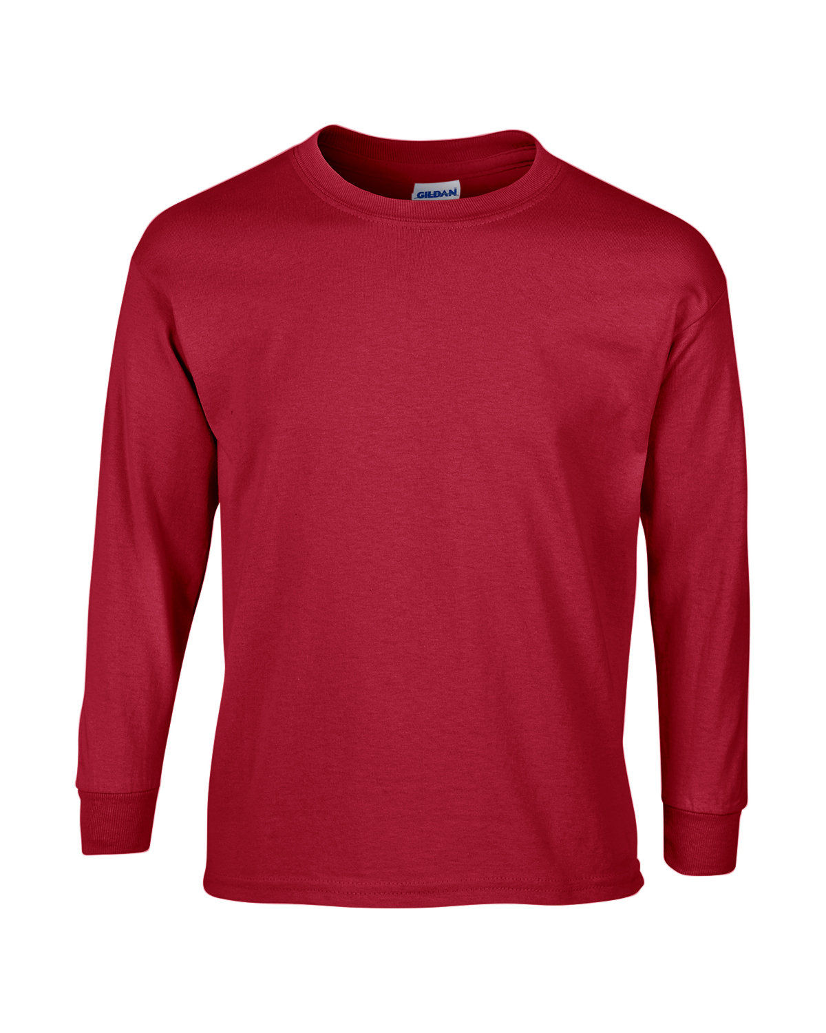 Gildan Ultra Cotton Long Sleeve in Cardinal Red
