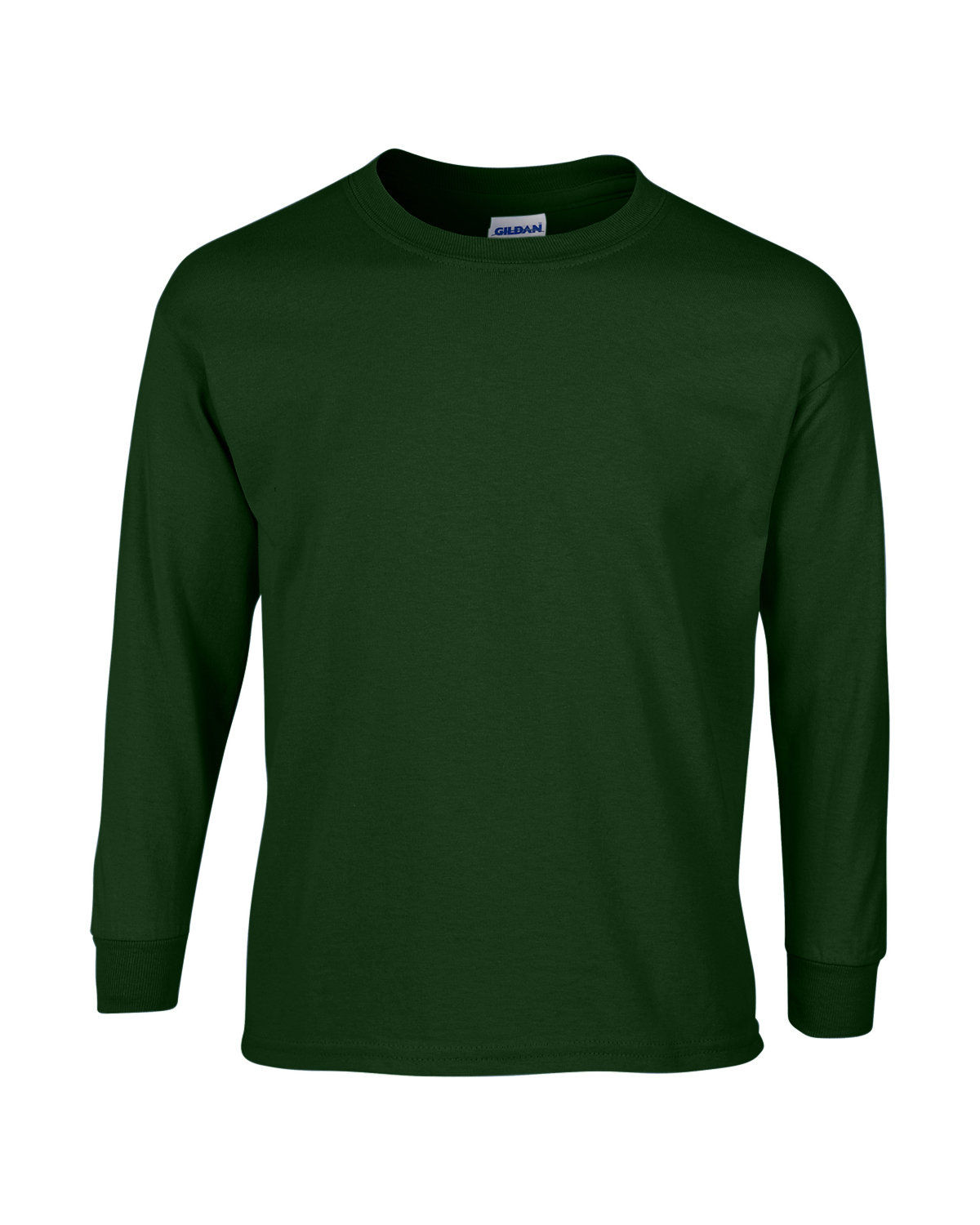 Gildan Ultra Cotton Long Sleeve in Forest Green