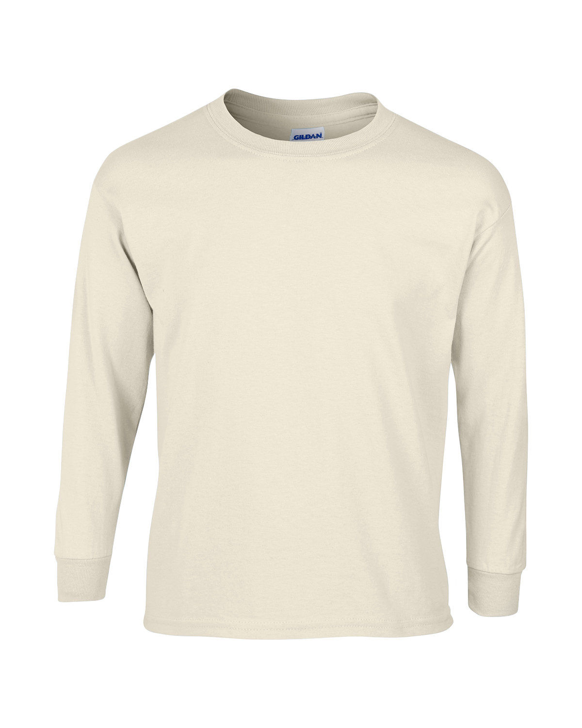 Gildan Ultra Cotton Long Sleeve in Natural