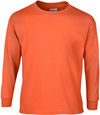 Am image of a Custom Gildan Ultra Cotton Long Sleeve in Orange!