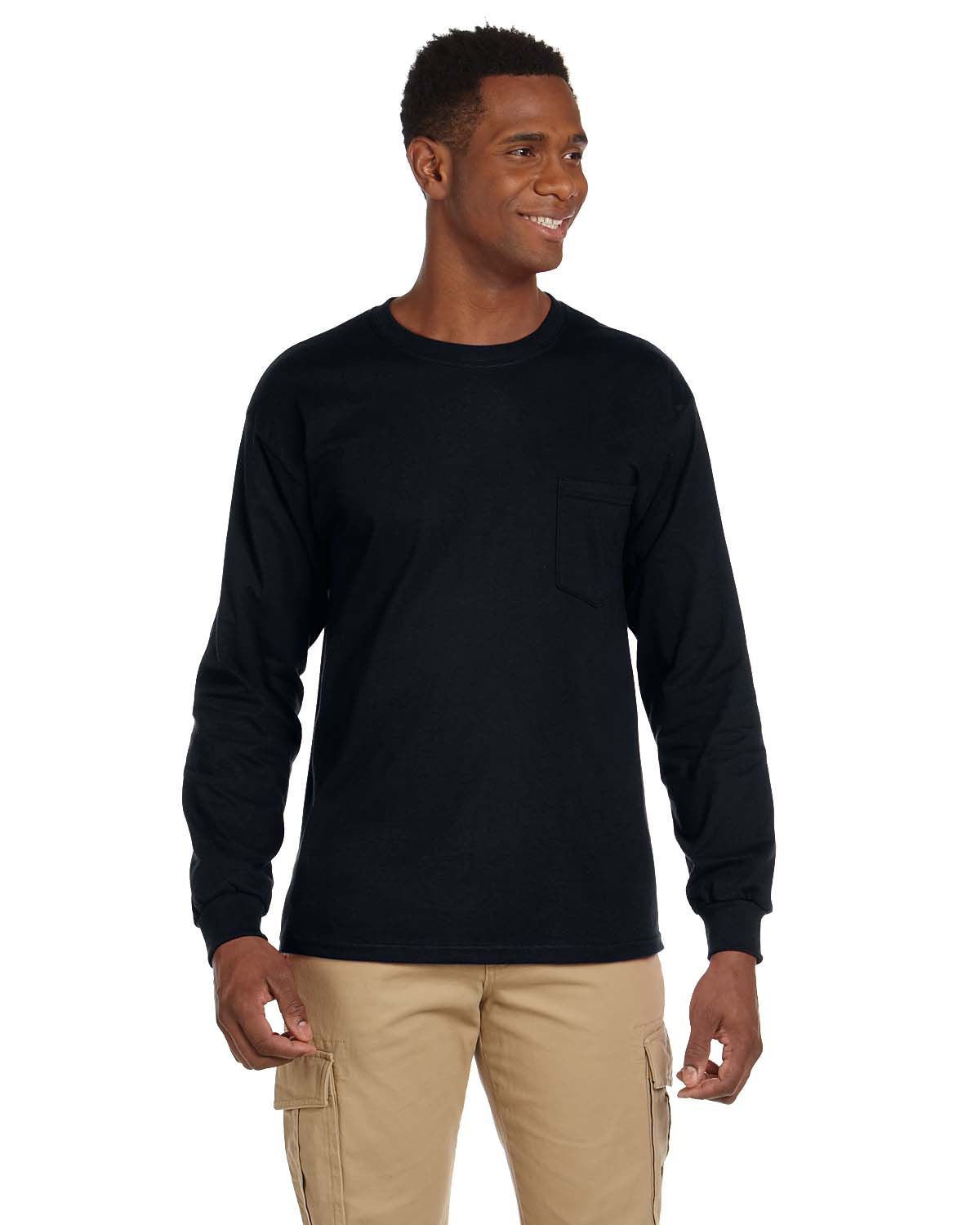 Gildan Ultra Cotton Long Sleeve Pocket T Shirt