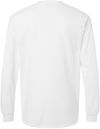 An image of a Custom Gildan Ultra Cotton Long Sleeve Pocket T Shirt in White!