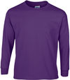 Am image of a Custom Gildan Ultra Cotton Long Sleeve in Purple!