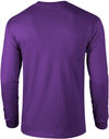 Am image of a Custom Gildan Ultra Cotton Long Sleeve in Purple!