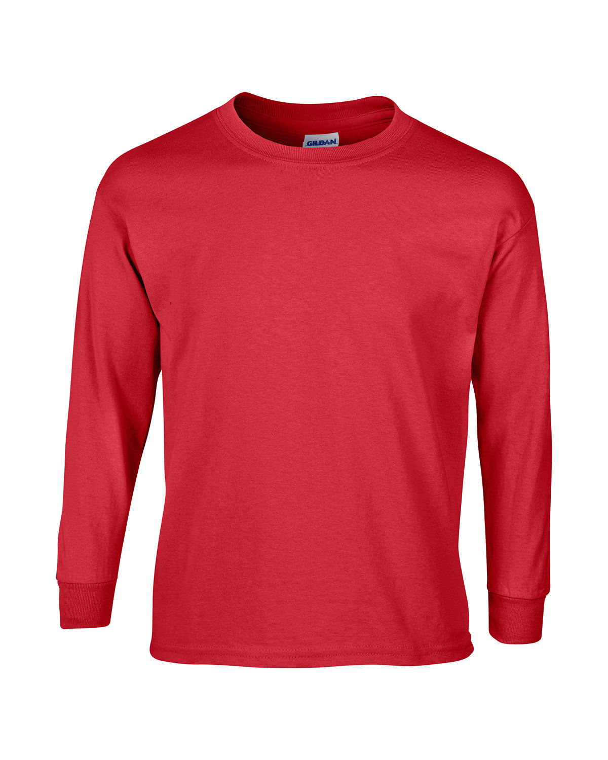 Gildan Ultra Cotton Long Sleeve in Red