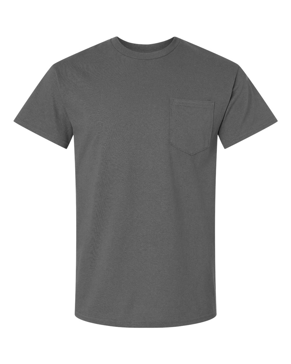 Gildan Ultra Cotton Pocket T Shirt in Charcoal