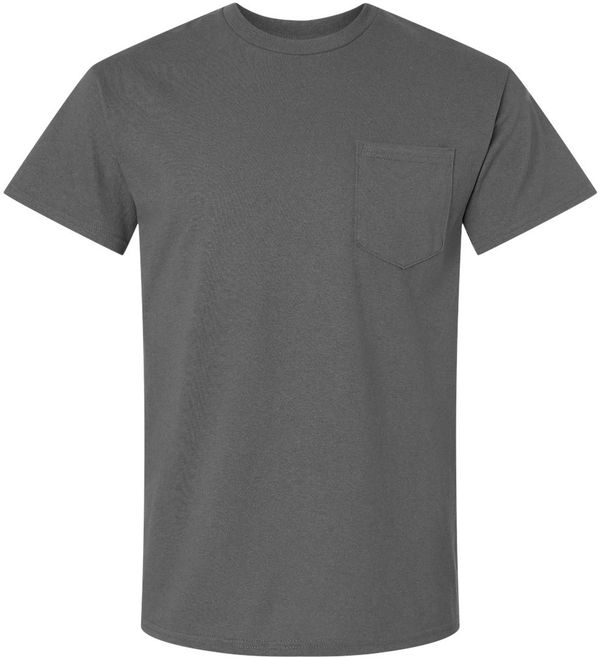 An image of a Custom Gildan Ultra Cotton Pocket T Shirt in Charcoal!