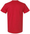 An image of a Custom Gildan Ultra Cotton Pocket T Shirt in Red!
