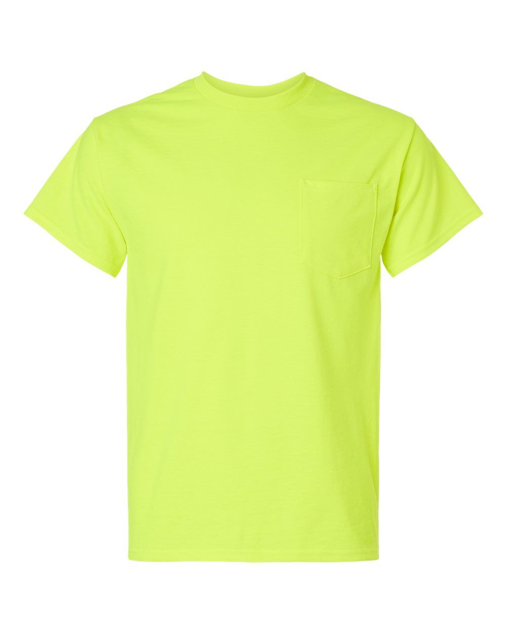 Gildan Ultra Cotton Pocket T Shirt in Safety Green