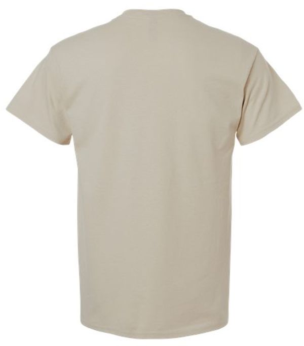 An image of a Custom Gildan Ultra Cotton Pocket T Shirt in Sand!