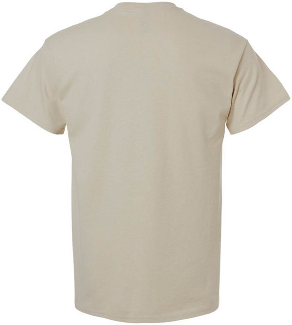 An image of a Custom Gildan Ultra Cotton Pocket T Shirt in Sand!