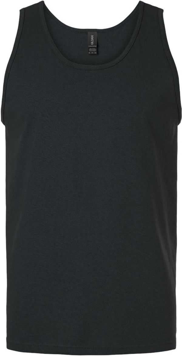 Am image of a Custom Gildan Ultra Cotton Tank Top in Black!