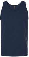 Am image of a Custom Gildan Ultra Cotton Tank Top in Navy!