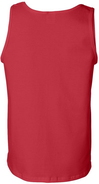Am image of a Custom Gildan Ultra Cotton Tank Top in Red!