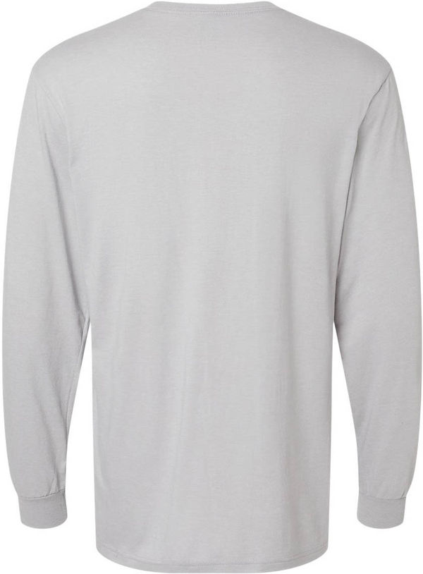An image of a Custom Gildan Unisex Softstyle CVC Long Sleeve T Shirt in Cement!