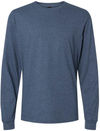 An image of a Custom Gildan Unisex Softstyle CVC Long Sleeve T Shirt in Navy Mist!