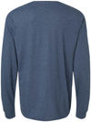 An image of a Custom Gildan Unisex Softstyle CVC Long Sleeve T Shirt in Navy Mist!
