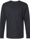 An image of a Custom Gildan Unisex Softstyle CVC Long Sleeve T Shirt in Pitch Black!