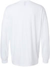 An image of a Custom Gildan Unisex Softstyle CVC Long Sleeve T Shirt in White!