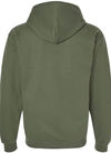 An image of a Custom Gildan Unisex Soft Style Full Zip Hooded Sweatshirt in Military Green!