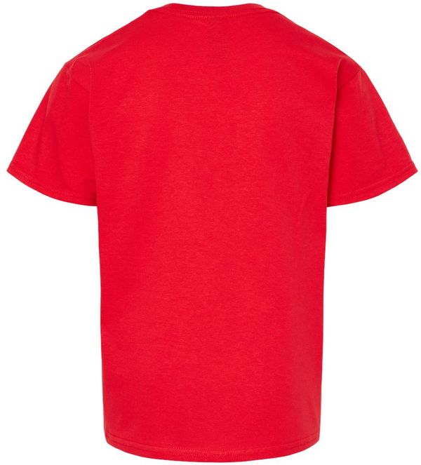 An image of a Custom Gildan Youth Softstyle Midweight T Shirt in Red!