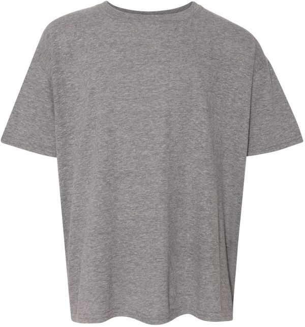 An image of a Custom Gildan Youth Softstyle T Shirt in GRAPHITE HEATHER!