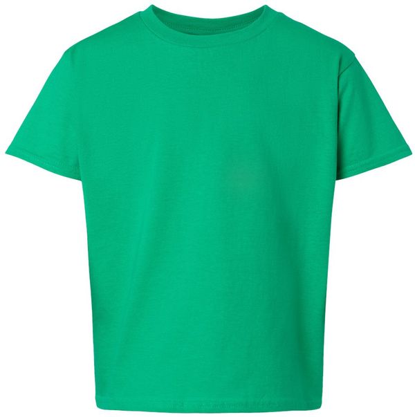 An image of a Custom Gildan Youth Softstyle T Shirt in IRISH GREEN!