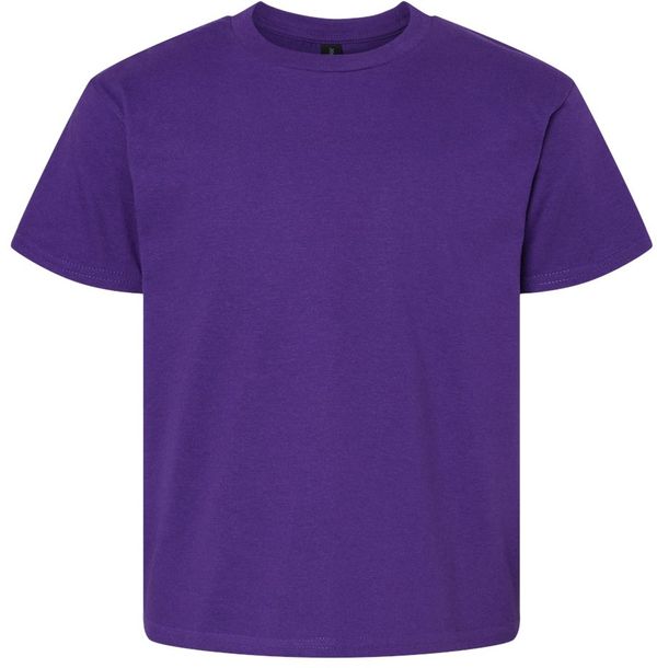 An image of a Custom Gildan Youth Softstyle T Shirt in PURPLE!